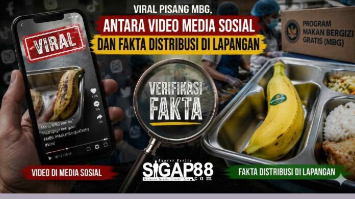 Ilustrasi video viral pisang MBG di Pamekasan
