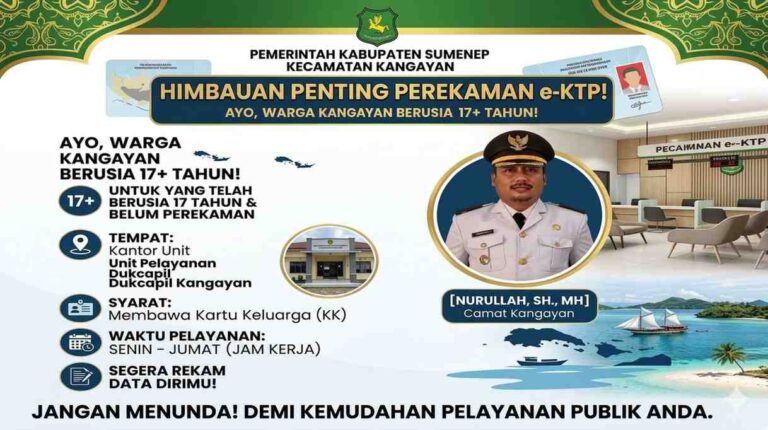 Rekam E-Ktp Bukan Sekadar Administrasi, Warga Kangayan Diingatkan Pentingnya Memiliki Identitas Kependudukan