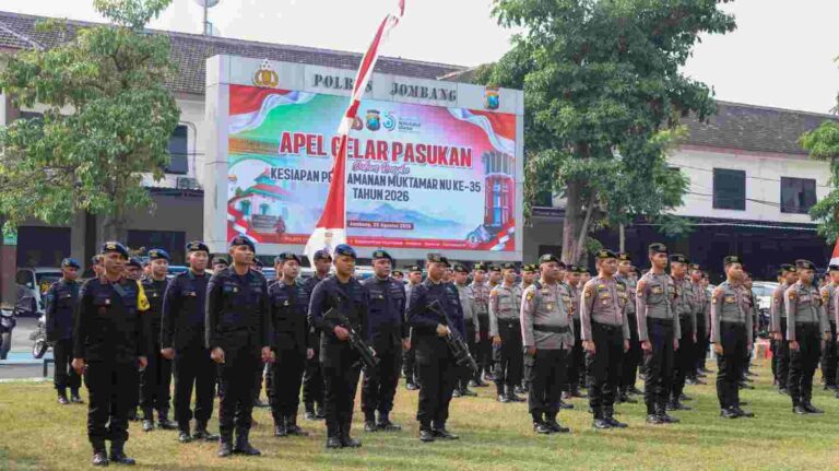Apel Pasukan Muktamar Nu Ke-35, Polres Jombang Siapkan Pengamanan Massa