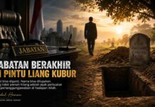 Jabatan Berakhir Di Pintu Liang Kubur