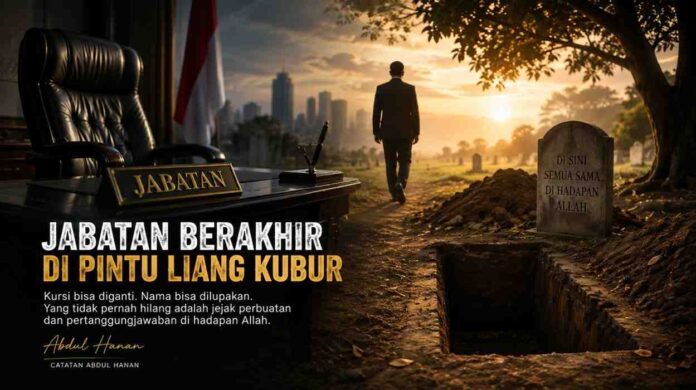 jabatan berakhir di pintu liang kubur