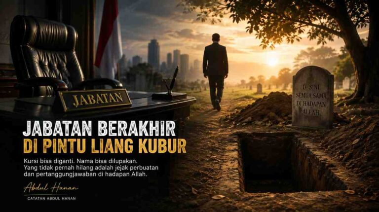 Jabatan Berakhir Di Pintu Liang Kubur