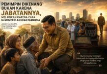 Pemimpin Sejati Dikenang Bukan karena Jabatannya, Melainkan karena Cara Ia Memperlakukan Manusia Ilustrasi pemimpin yang dikenang bukan karena jabatannya, tetapi karena cara memperlakukan manusia.
