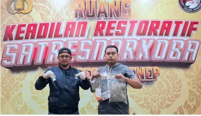 polisi Sumenep tunjukan bb