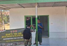 Rumah Warga di Tlagah Pamekasan Selesai Diperbaiki, Babinsa Pegantenan Pantau Hasil RTLH