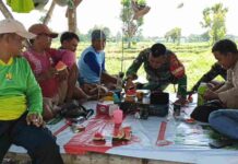 Dari Lahan Semangka Peltong, Koramil Larangan Pamekasan Gali Persoalan Petani