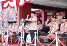 Pramuka Sumenep Ditantang Tak Sekadar Aktif Berorganisasi, tapi Hadir Menjawab Persoalan Warga Wabup Sumenep Imam Hasyim saat Apel Hari Pramuka ke-65 Tahun 2026