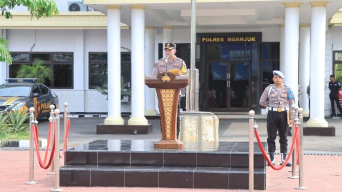 Kapolres Nganjuk apel operasi Patuh Semeru 2026