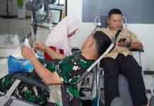Kodim Pamekasan Ikuti Donor Darah, Bantu Penuhi Kebutuhan Darah Masyarakat