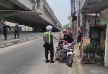 Polres Jombang Tilang 18 Pengendara di Flyover Peterongan