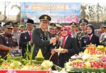 HUT ke-81 TNI, Kodim Kediri Tegaskan Prajurit Harus Hadir Saat Warga Membutuhkan